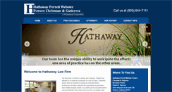 Desktop Screenshot of hathawaylawfirm.com