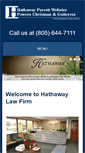 Mobile Screenshot of hathawaylawfirm.com