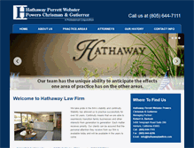 Tablet Screenshot of hathawaylawfirm.com
